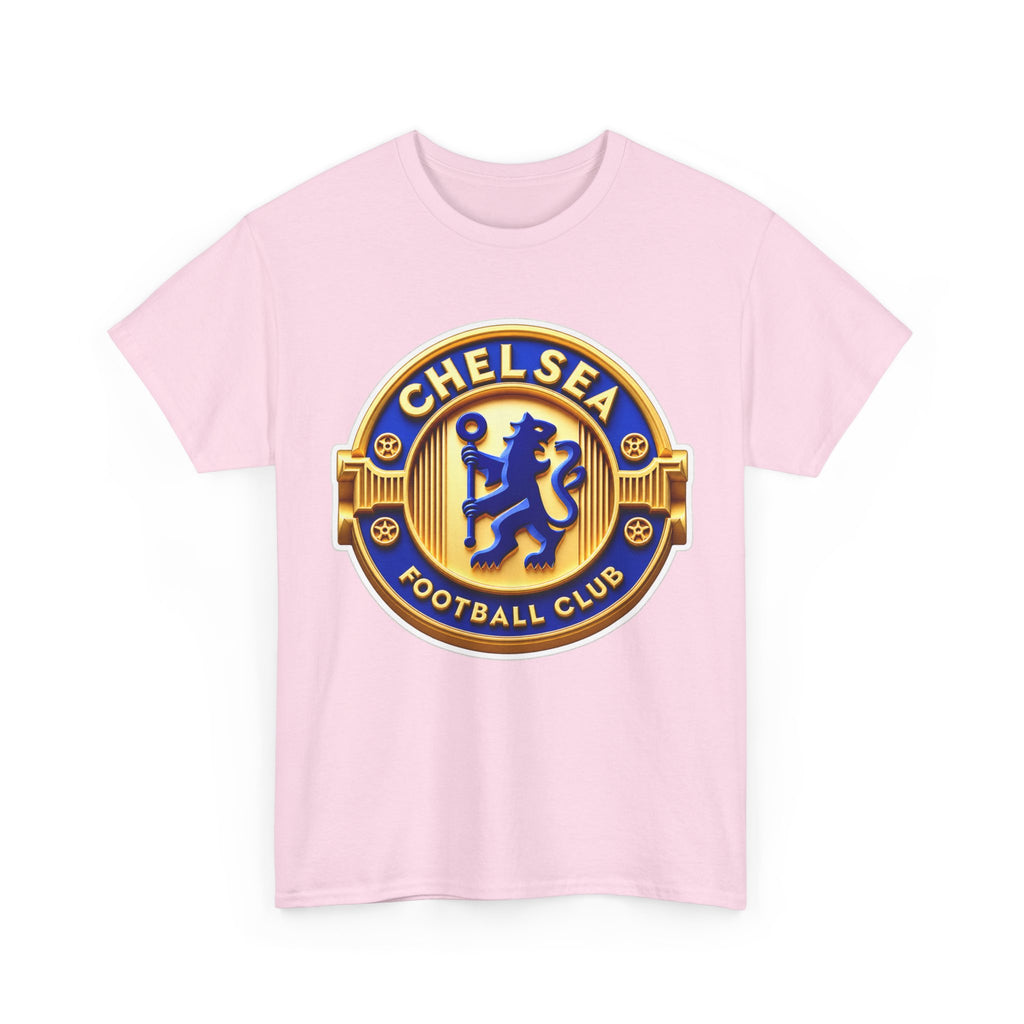 Chelsea Football Club Crest Tee — Retro Blue & Gold Soccer Emblem T-Shirt