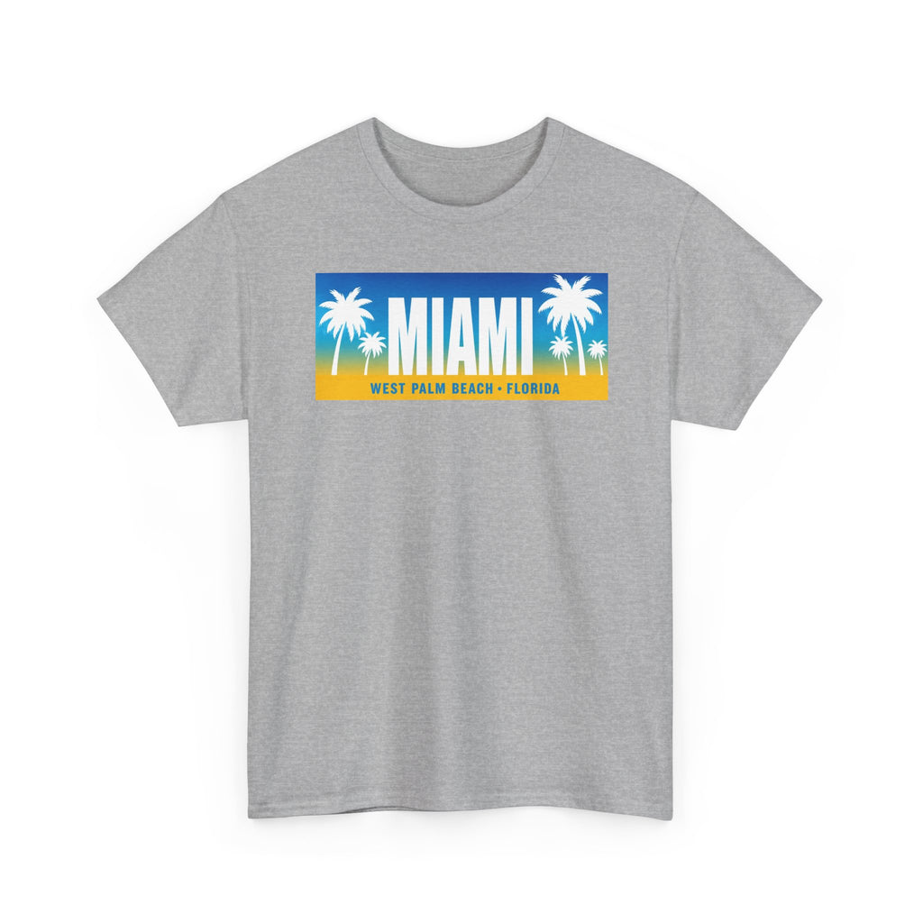 Miami West Palm Beach Vintage Tee — "MIAMI" Beach Palm Trees T‑Shirt