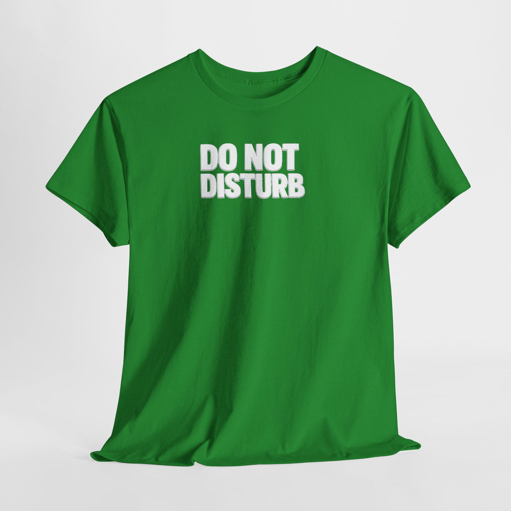 Do Not Disturb Tee — Black Graphic Statement T-Shirt