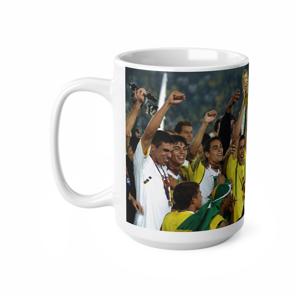 Brazil World Cup Winners Victory Photo Mug — Team Celebration Ceramic Coffee Cup (11oz, 15oz)