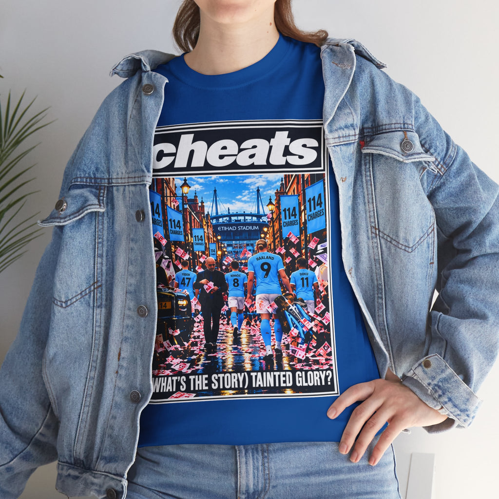 Cheats “What’s the Story? Tainted Glory?” Sports Graphic Cotton T-Shirt