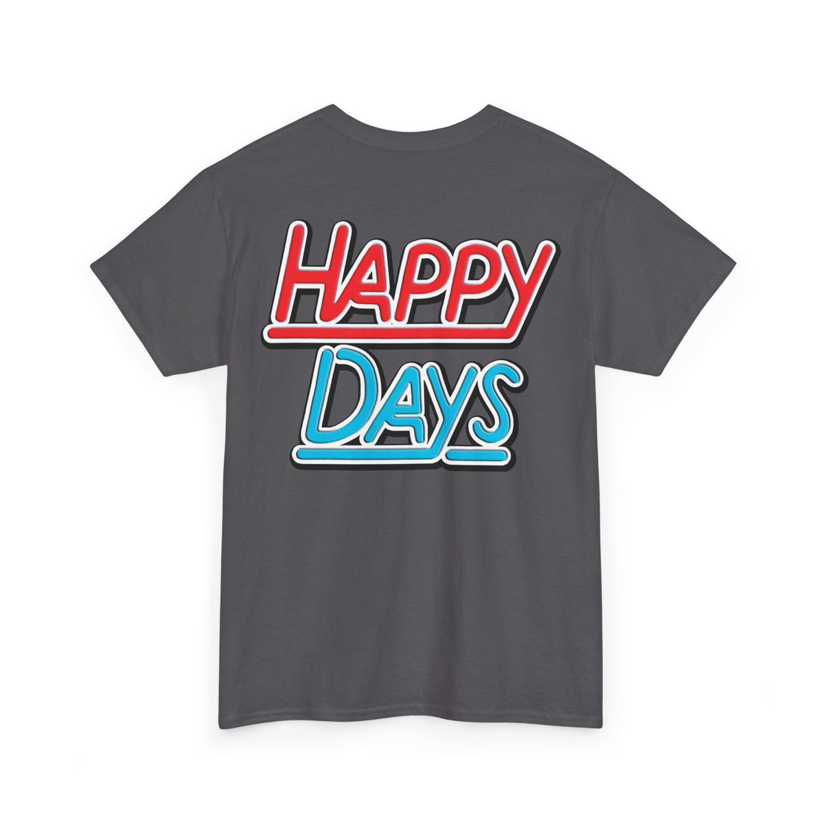 Happy Days Cast Caricature Tee — Retro 70s Sitcom Graphic T-Shirt