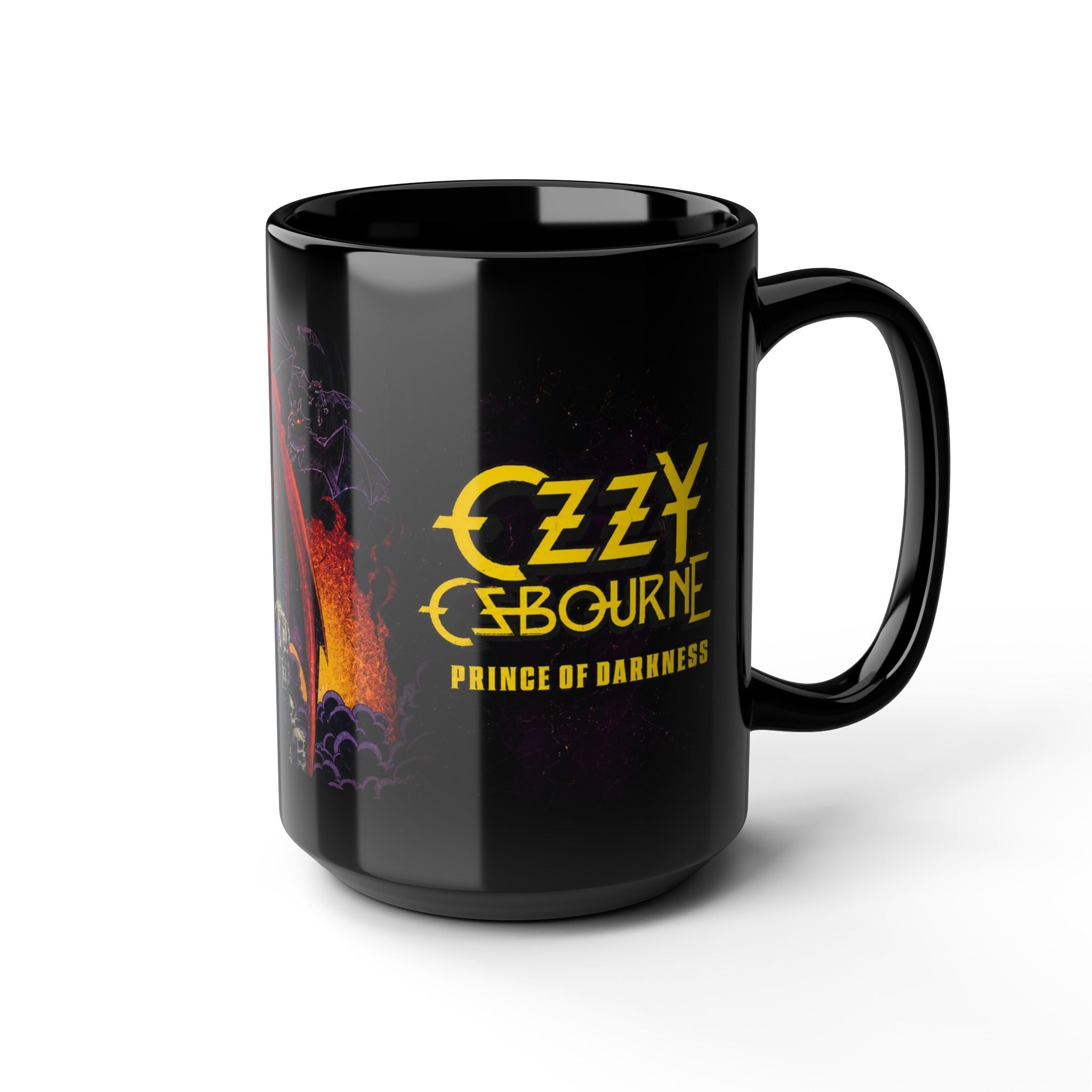 Ozzy Osbourne "Prince of Darkness" Black Mug — Rock Band Coffee Cup
