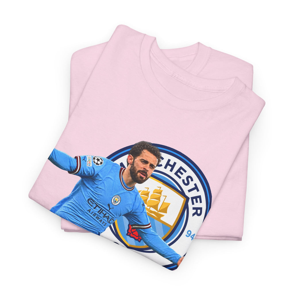 Bernardo Silva Manchester City Football Club Graphic Tee — Celebratory Player Design