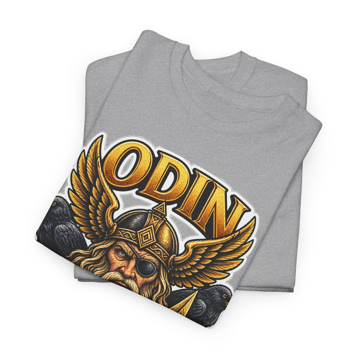 Odin Viking Cotton T-Shirt — Norse God Graphic Tee