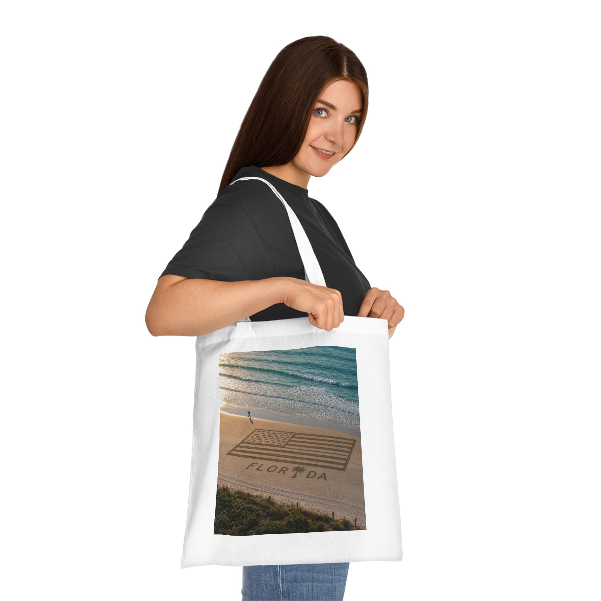 Florida Beach 100% Cotton Tote Bag