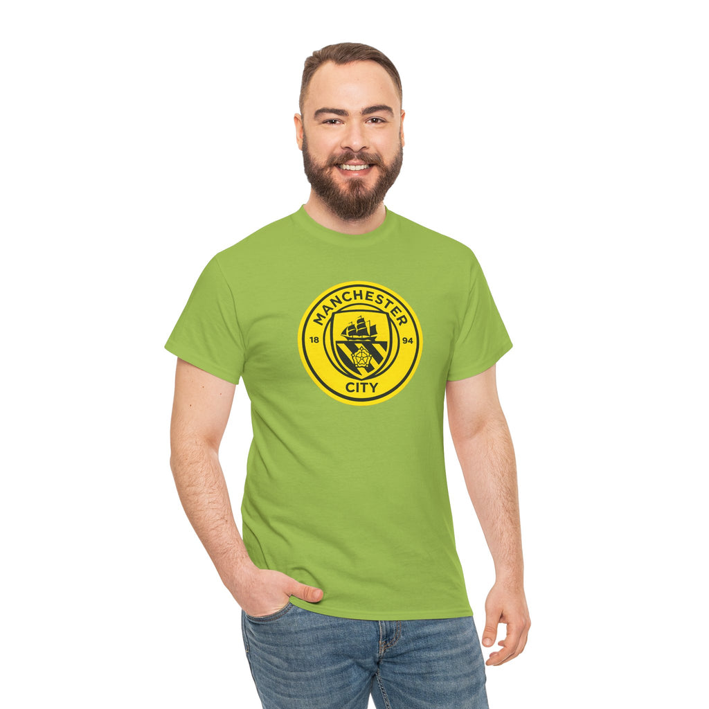 Manchester City Yellow Crest T-Shirt
