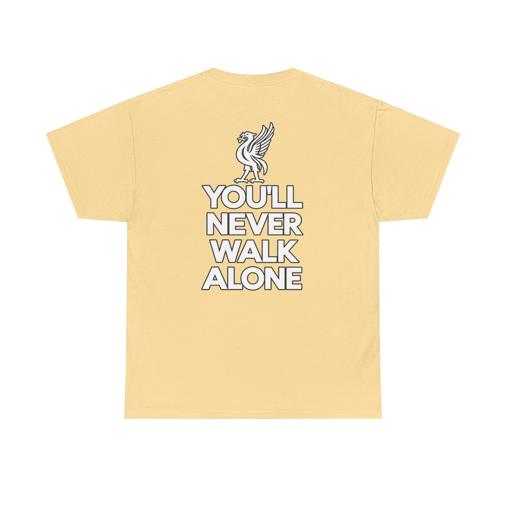 You'll Never Walk Alone T‑Shirt — Liverpool FC Crest Cotton Tee