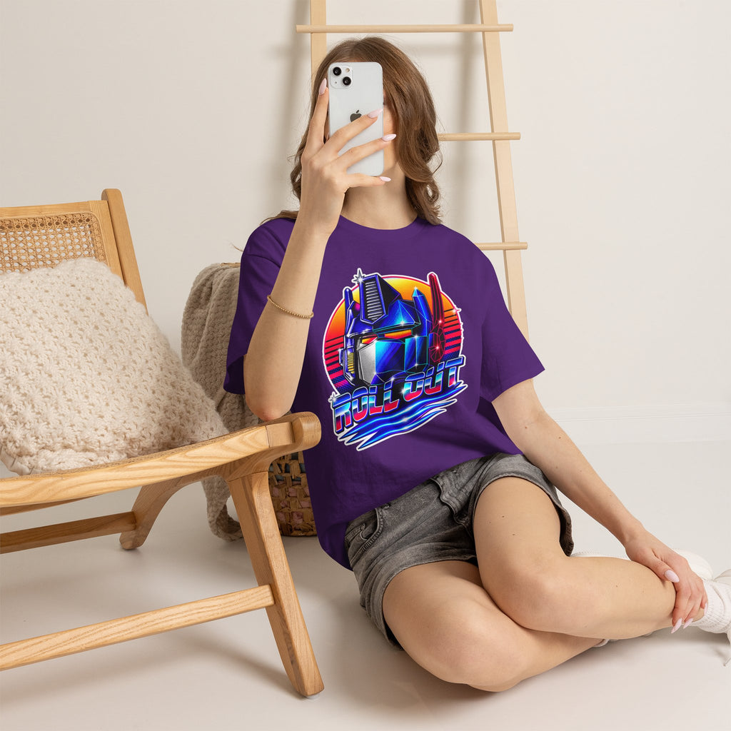 “Roll Out” Optimus-Inspired Graphic Transformers Cotton T-Shirt