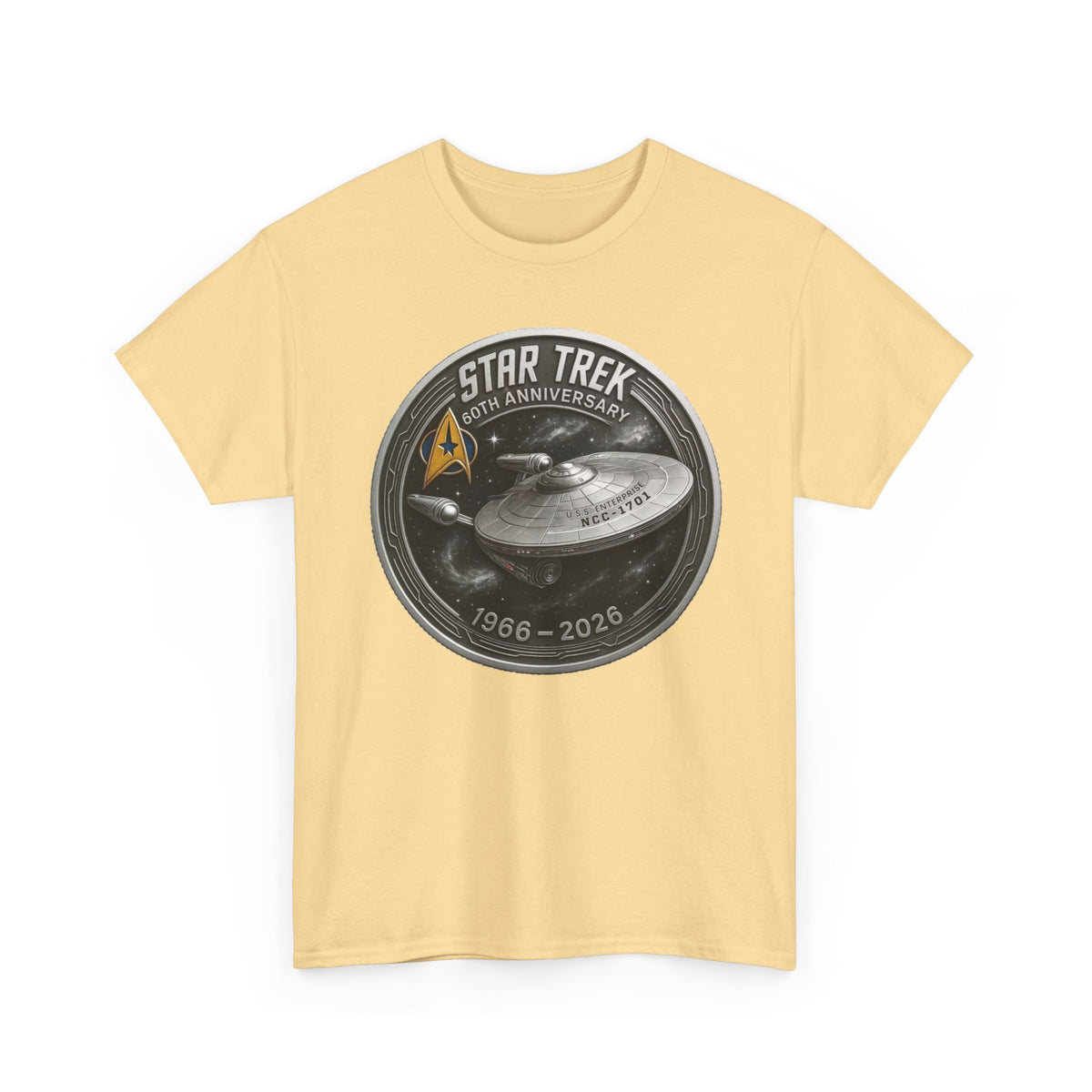 Star Trek 55th Anniversary Cotton T-Shirt – USS Enterprise 1966–2021 Graphic Shirt