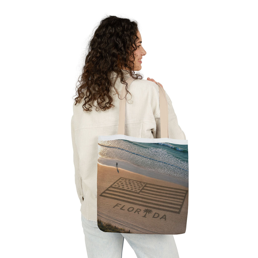 Florida Canvas Tote Bag, 5-Color Straps