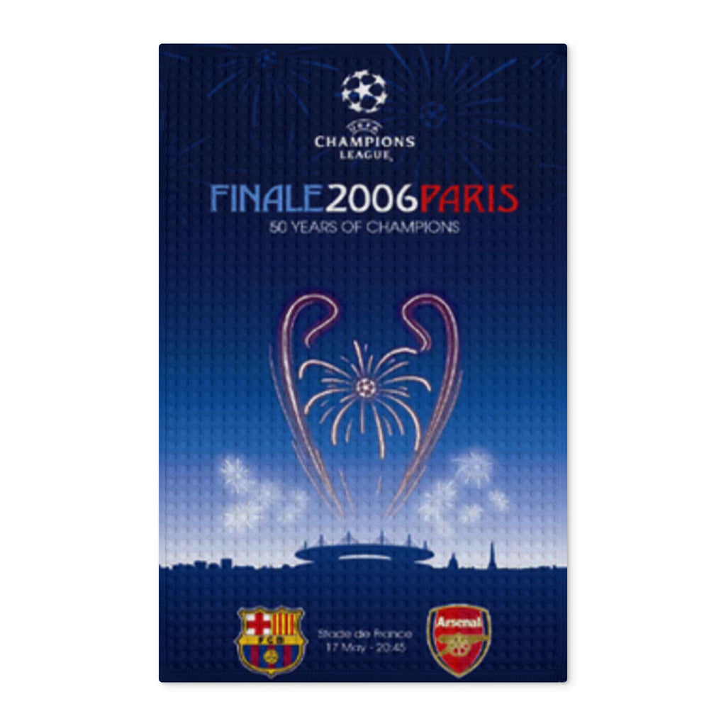 2006 Champions League Final Programme Cover inspired Waffle Tea Towel
