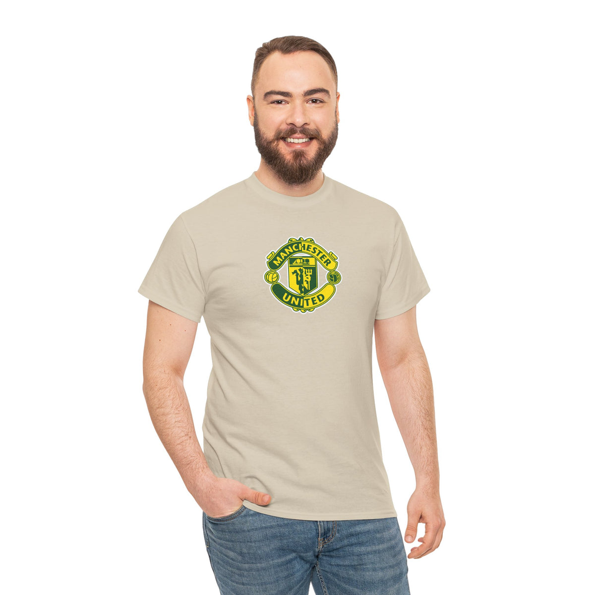 Manchester United Retro Crest Cotton T-Shirt