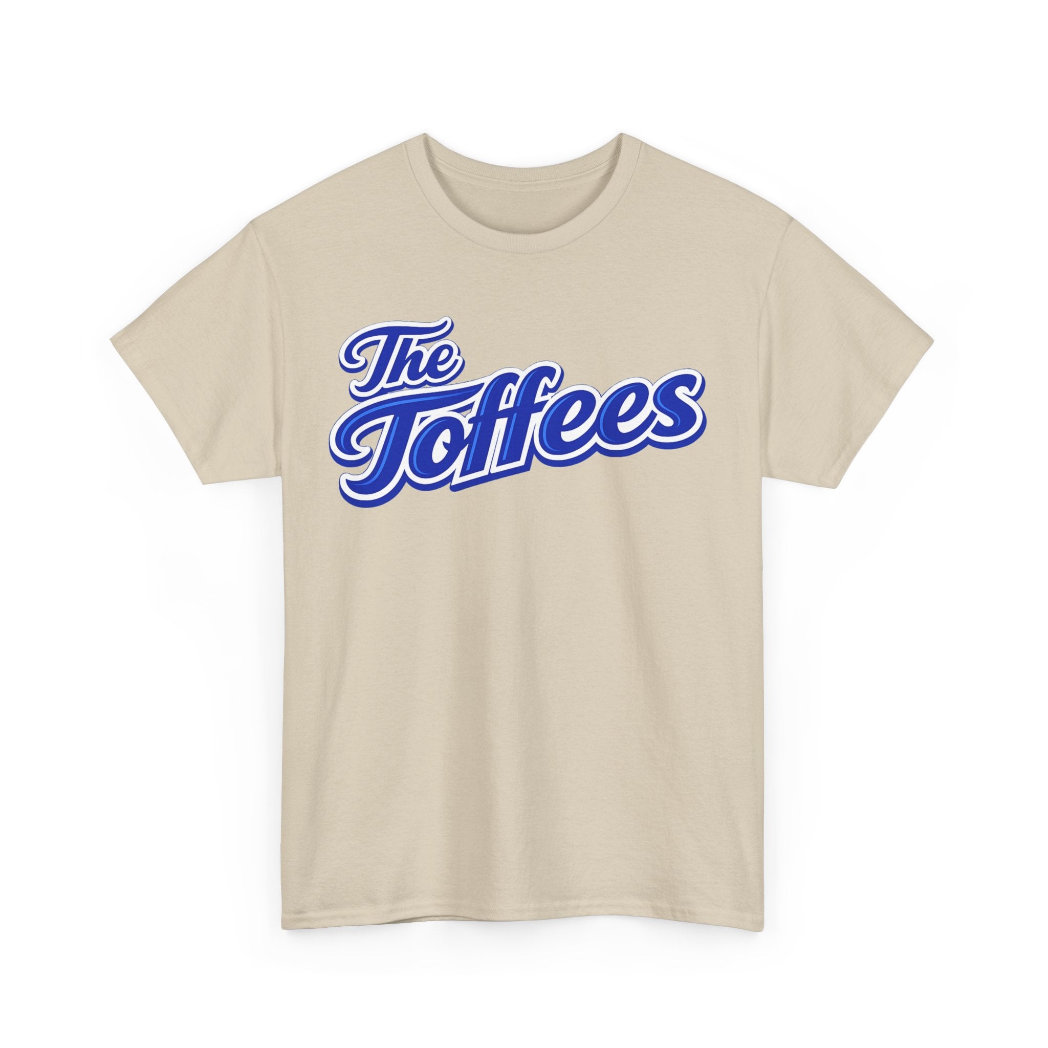 The Toffees Script Tee — Vintage Blue Logo T-Shirt