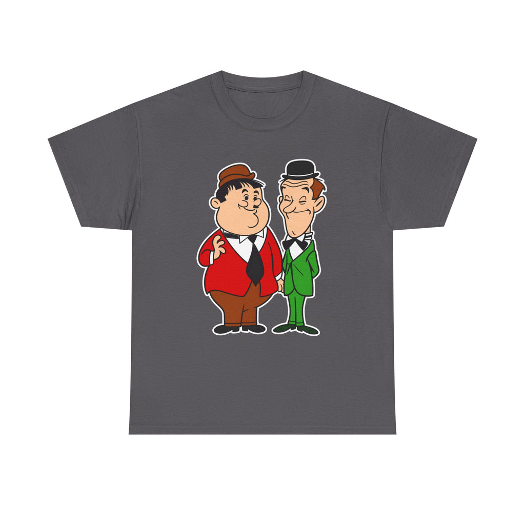Comedy Duo Vintage Cartoon Cotton T-Shirt