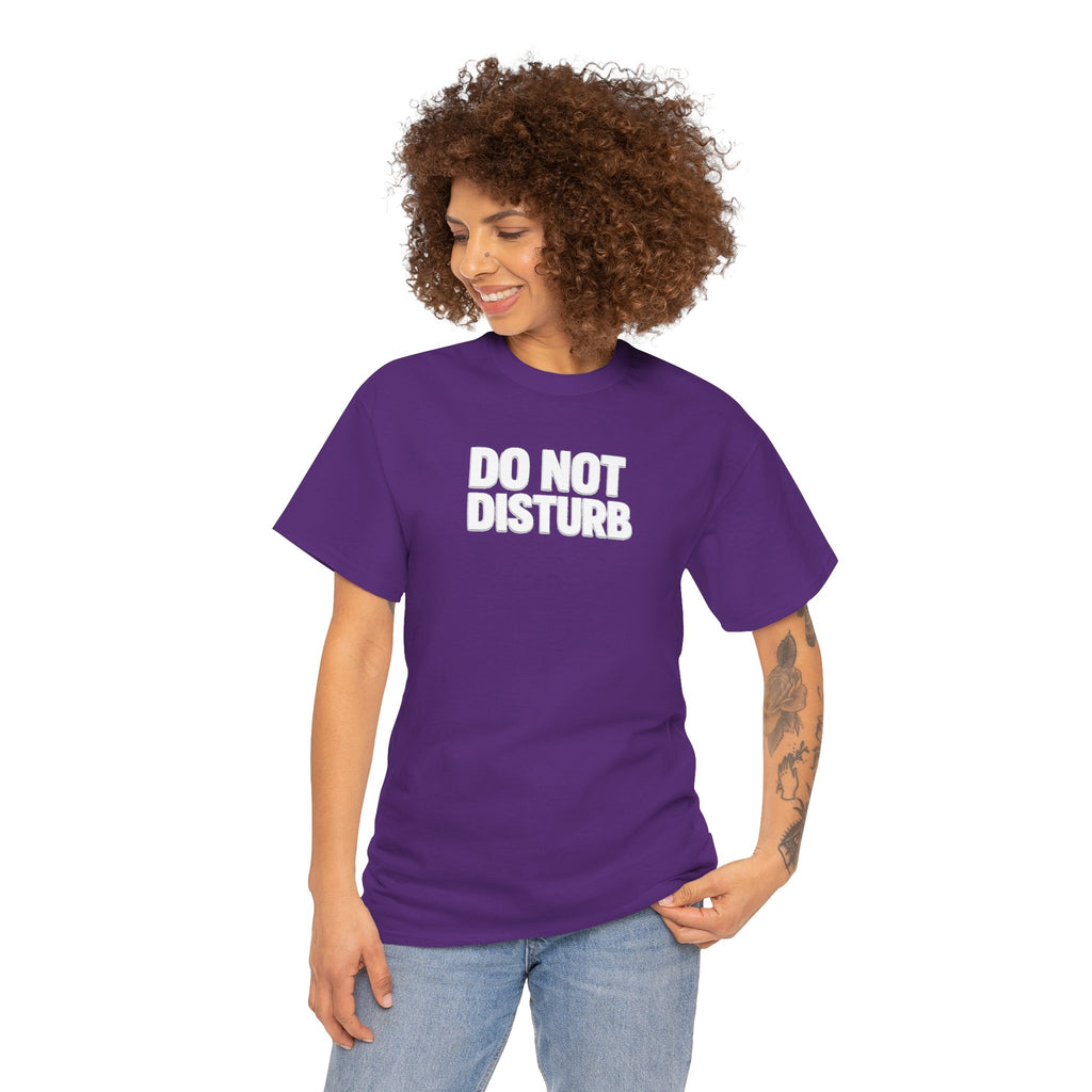 Do Not Disturb Tee — Black Graphic Statement T-Shirt