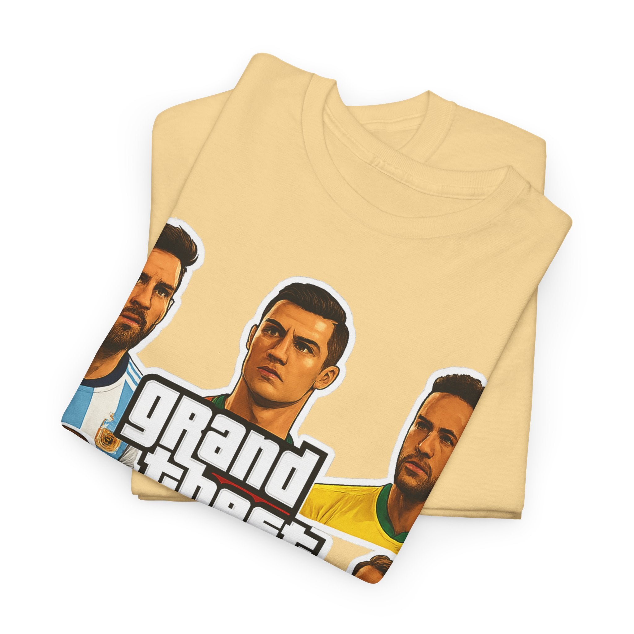 Graphic Tee — 'Grand Theft Auto V Football' Soccer Players Collage Shirt