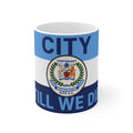 Man City Centenary Football Club Coffee Mug — 'Till We Die' Blue Ceramic 11oz/15oz