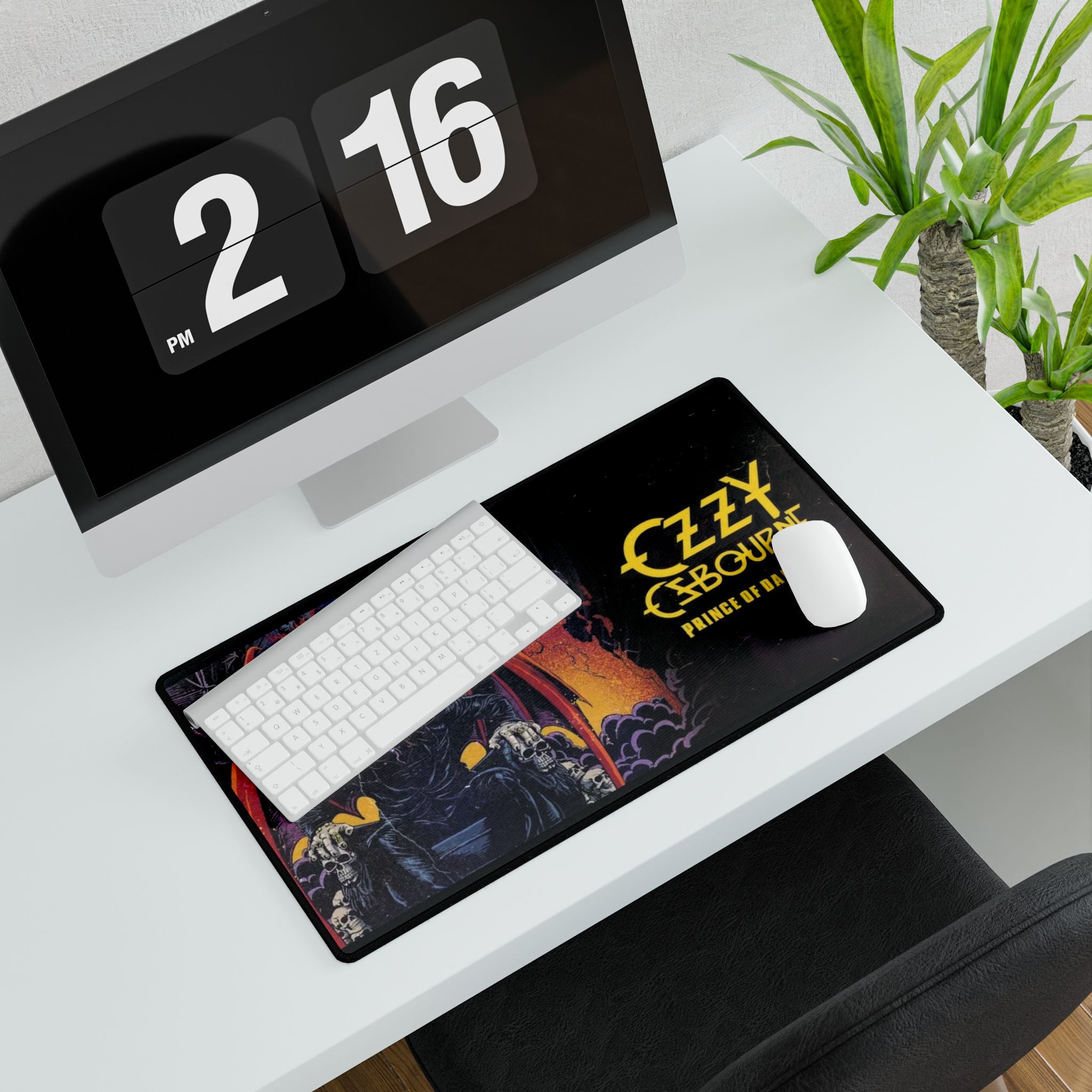 Ozzy Osbourne 'Prince of Darkness' Gaming Desk Mat — Rock Band Mousepad Desk Pad