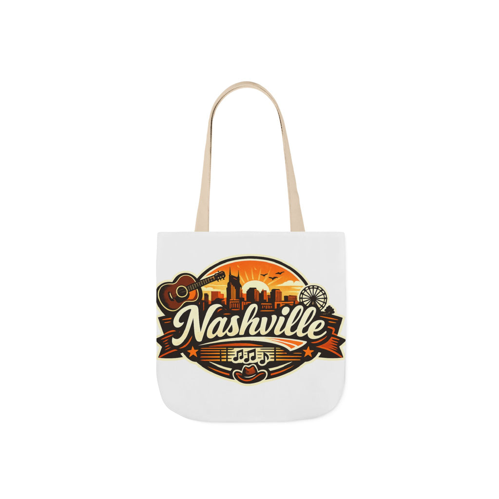 Nashville Sunset Tote Bag — Country Music Skyline Canvas Tote
