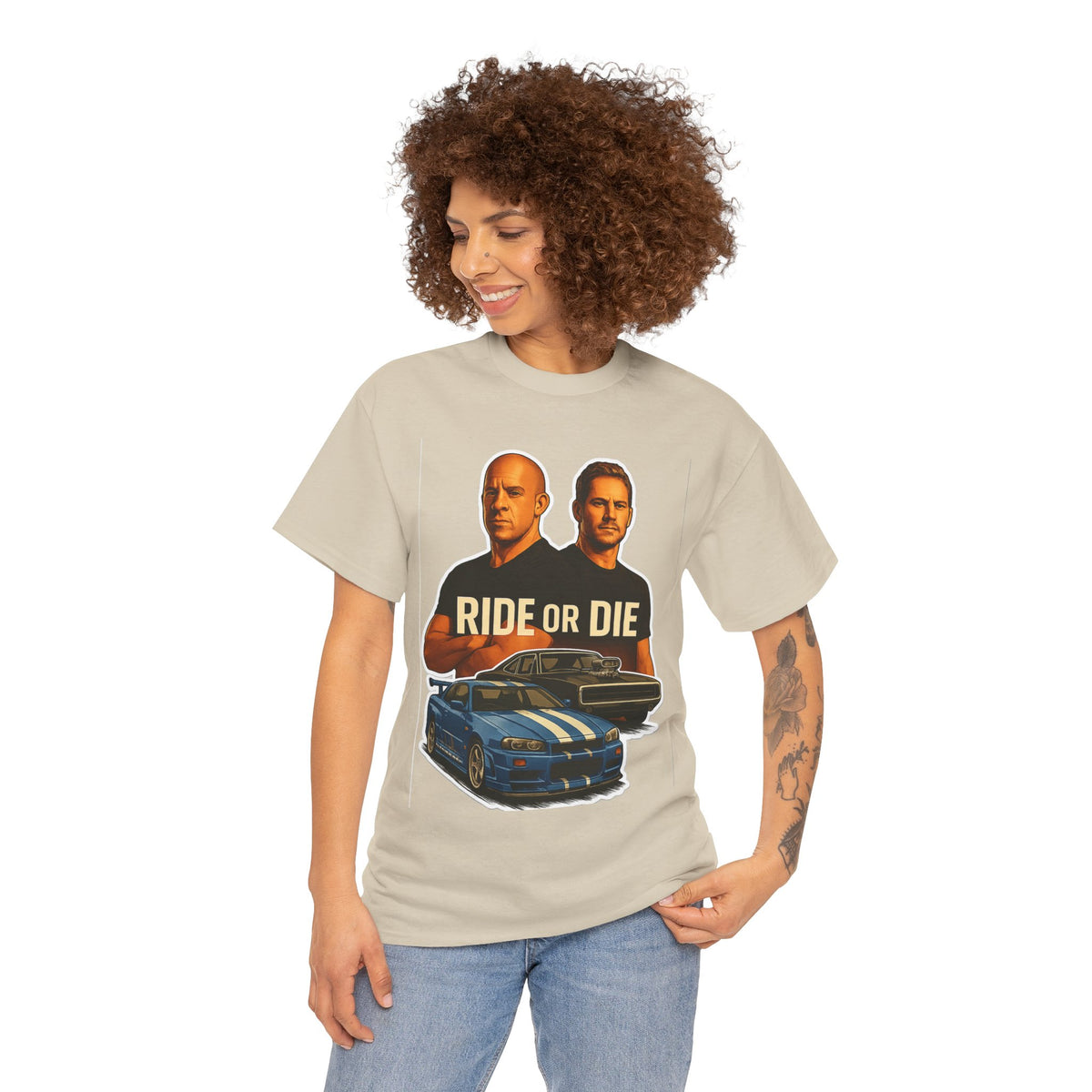 Ride or Die Street Racing Graphic Cotton Tee