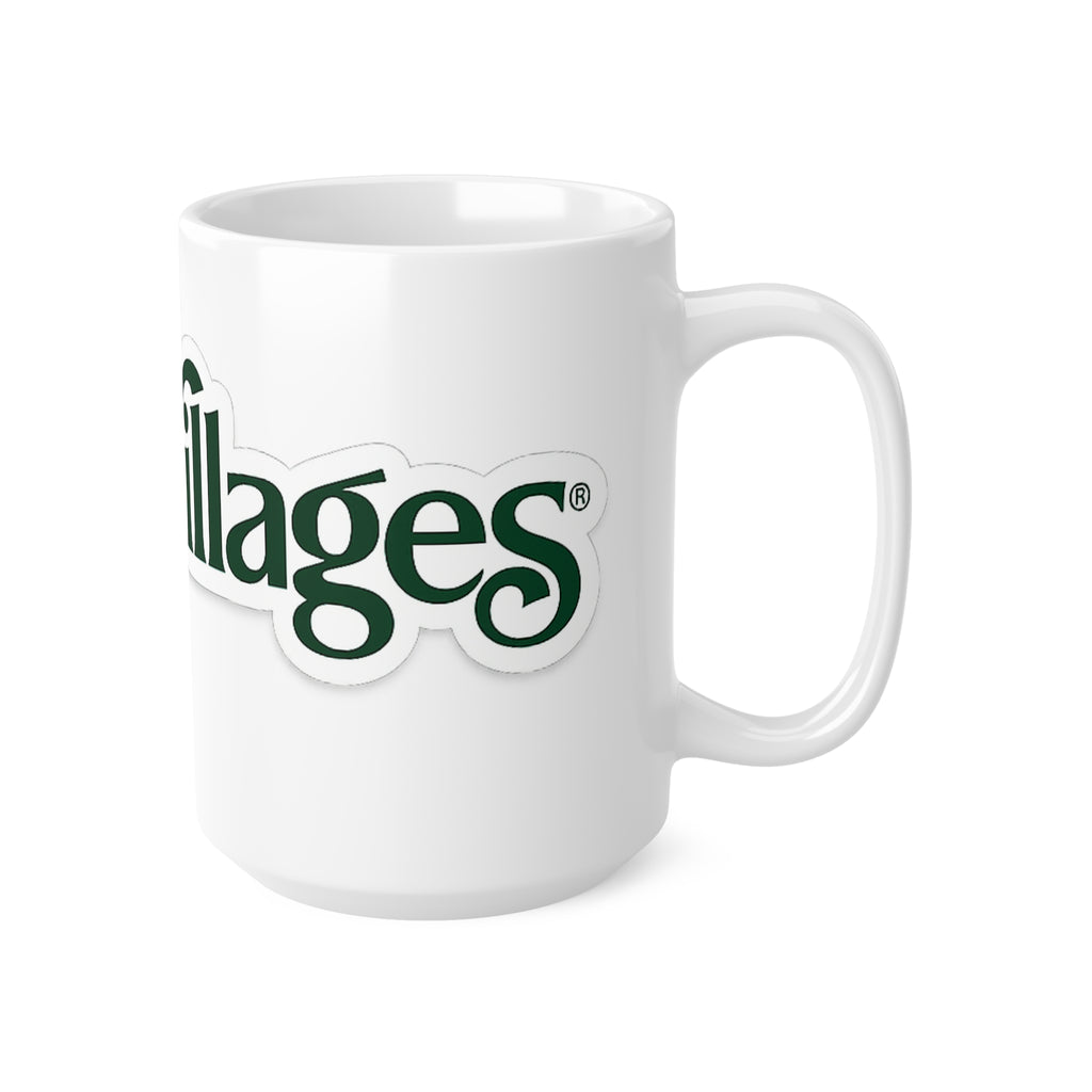 The Villages of Florida Coffee Mug — 'The Villages' Retro Script Ceramic Mug (11oz / 15oz)