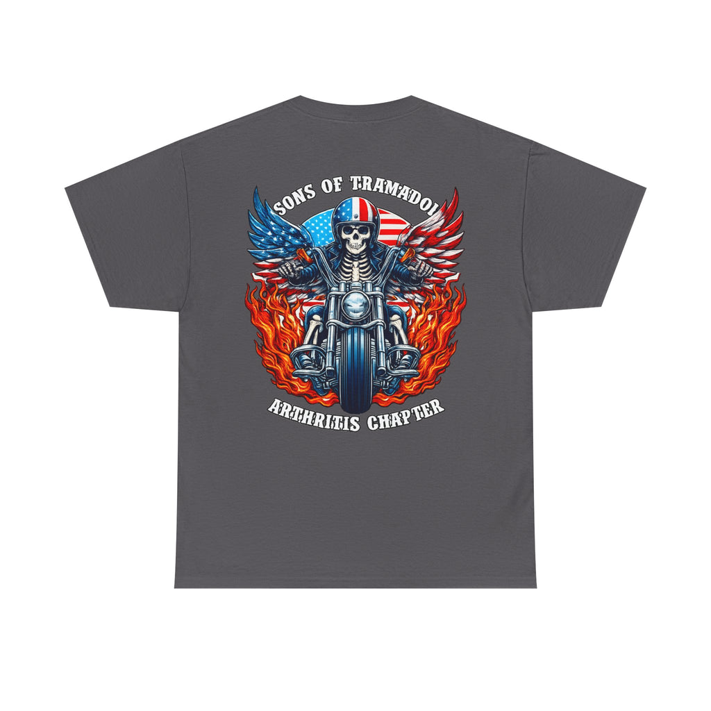 Biker Skull Motorcycle Tee — Sons of Tradition Archangels Chapter Graphic Shirt