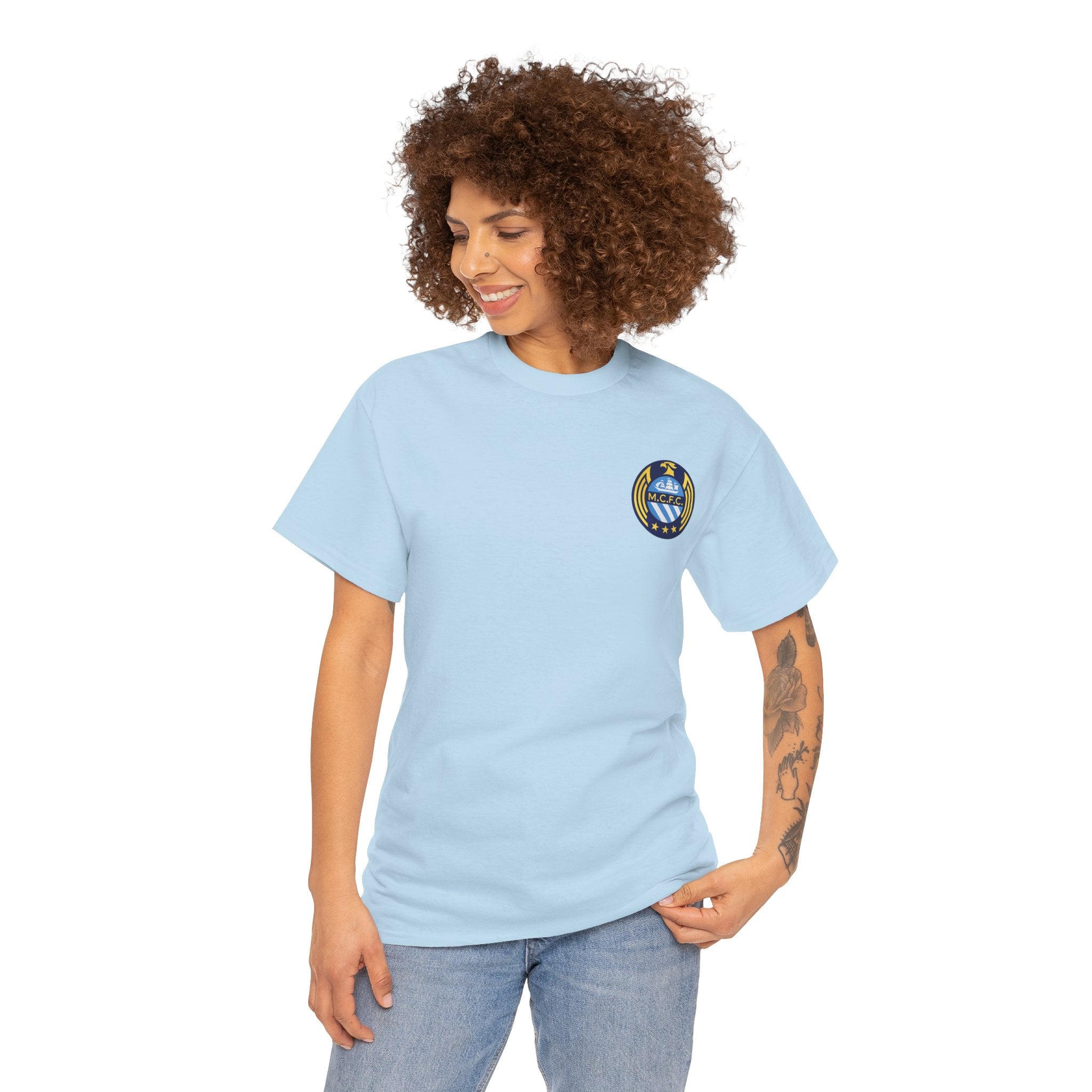 MCFC Unofficial Crest / Badge Tee — Nautical Compass Emblem Shirt