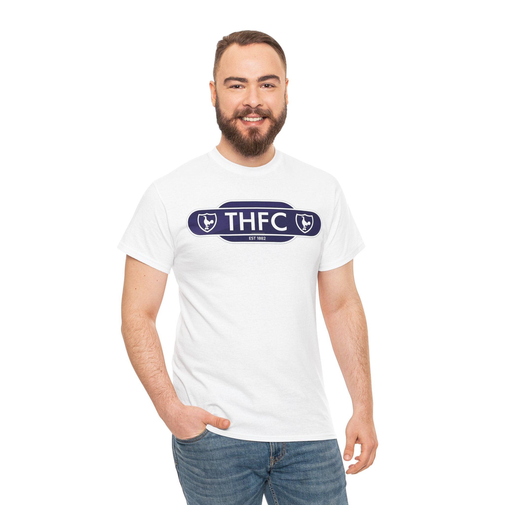 THFC Tottenham Hotspur Railway Sign T‑Shirt — Retro Football Club Tee