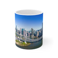 City Skyline Ceramic Mug — Scenic Riverfront Panorama (11oz, 15oz)