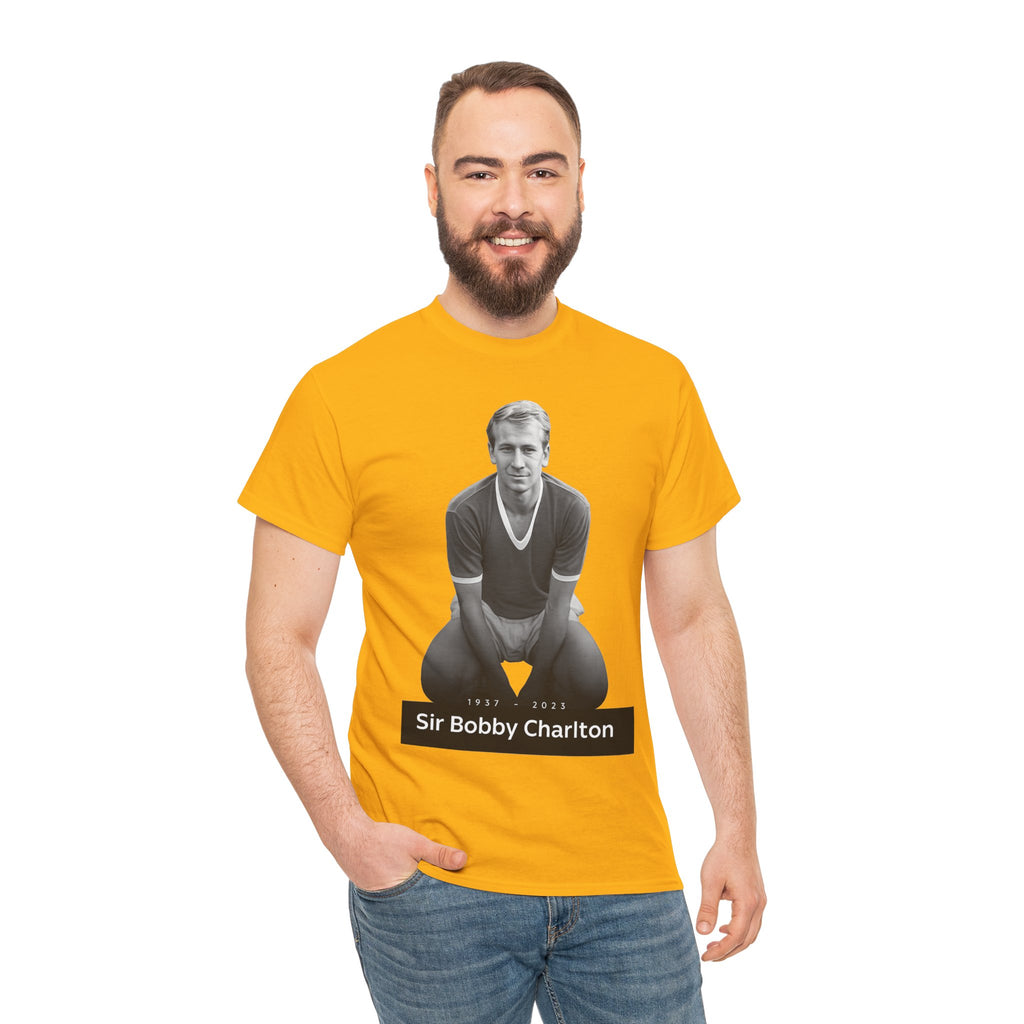Sir Bobby Charlton Football Legend Cotton T‑Shirt