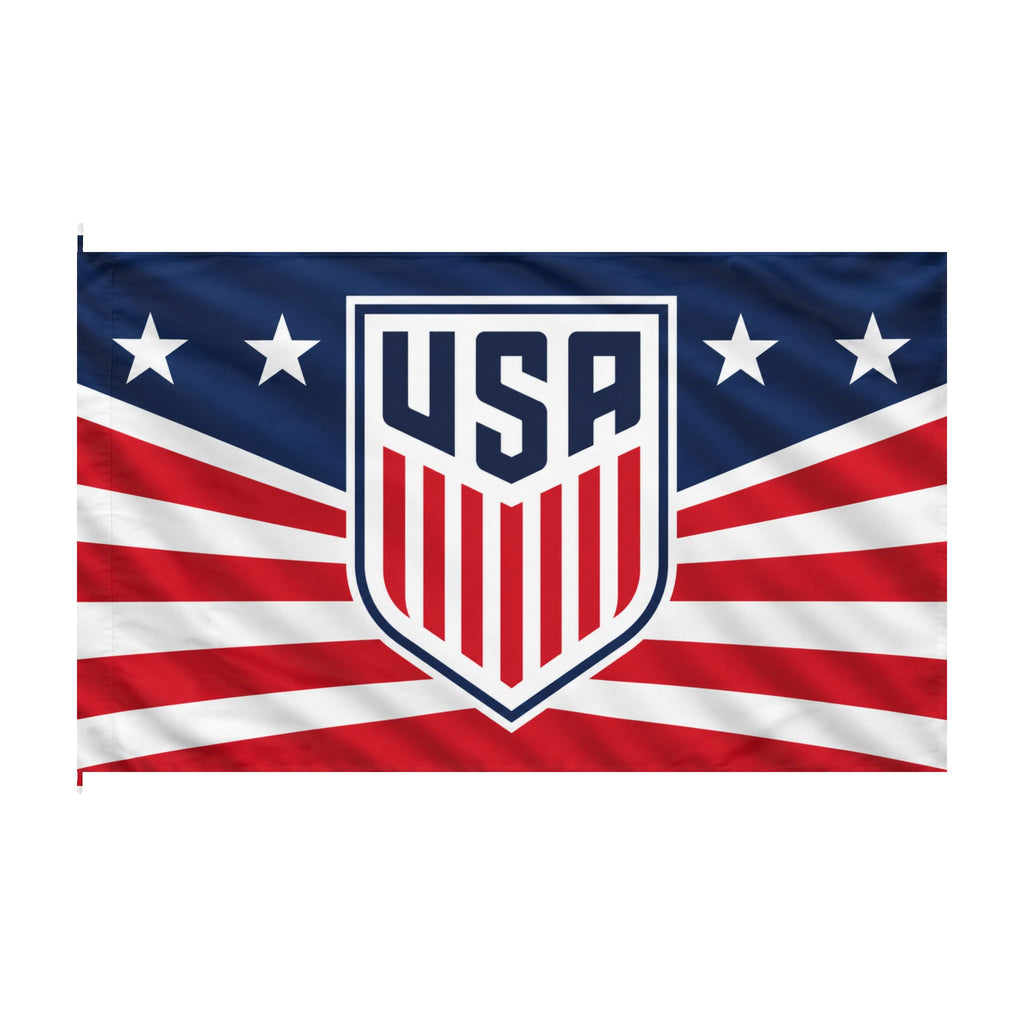 USA Shield Double-Sided Flag — Red White Blue Stars & Stripes Banner
