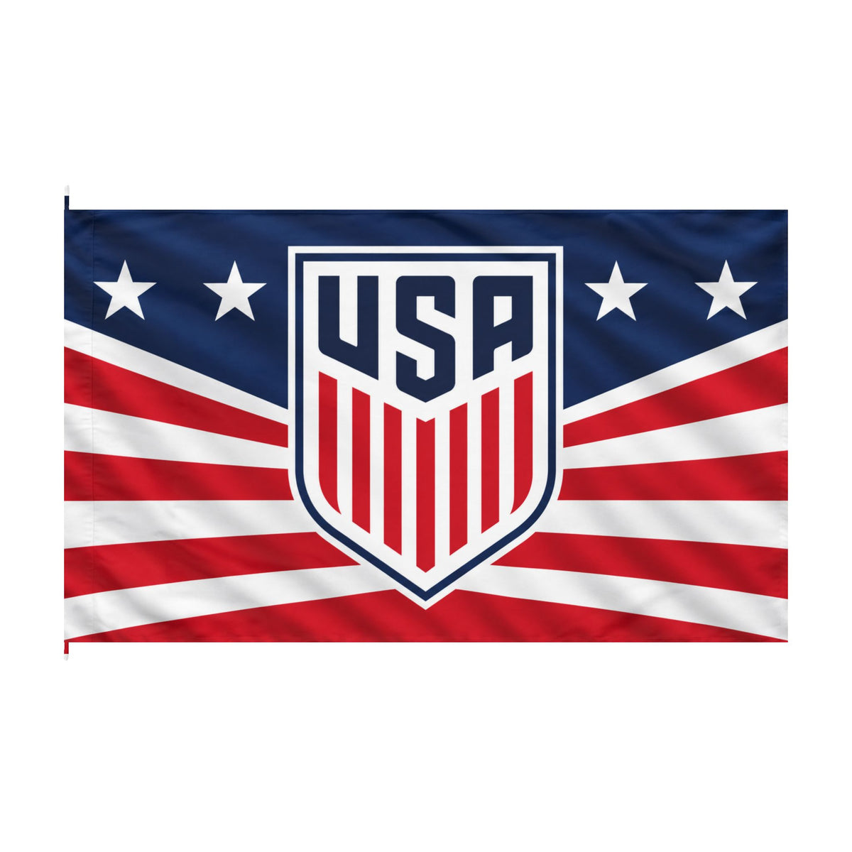 USA Shield Double-Sided Flag — Red White Blue Stars & Stripes Banner