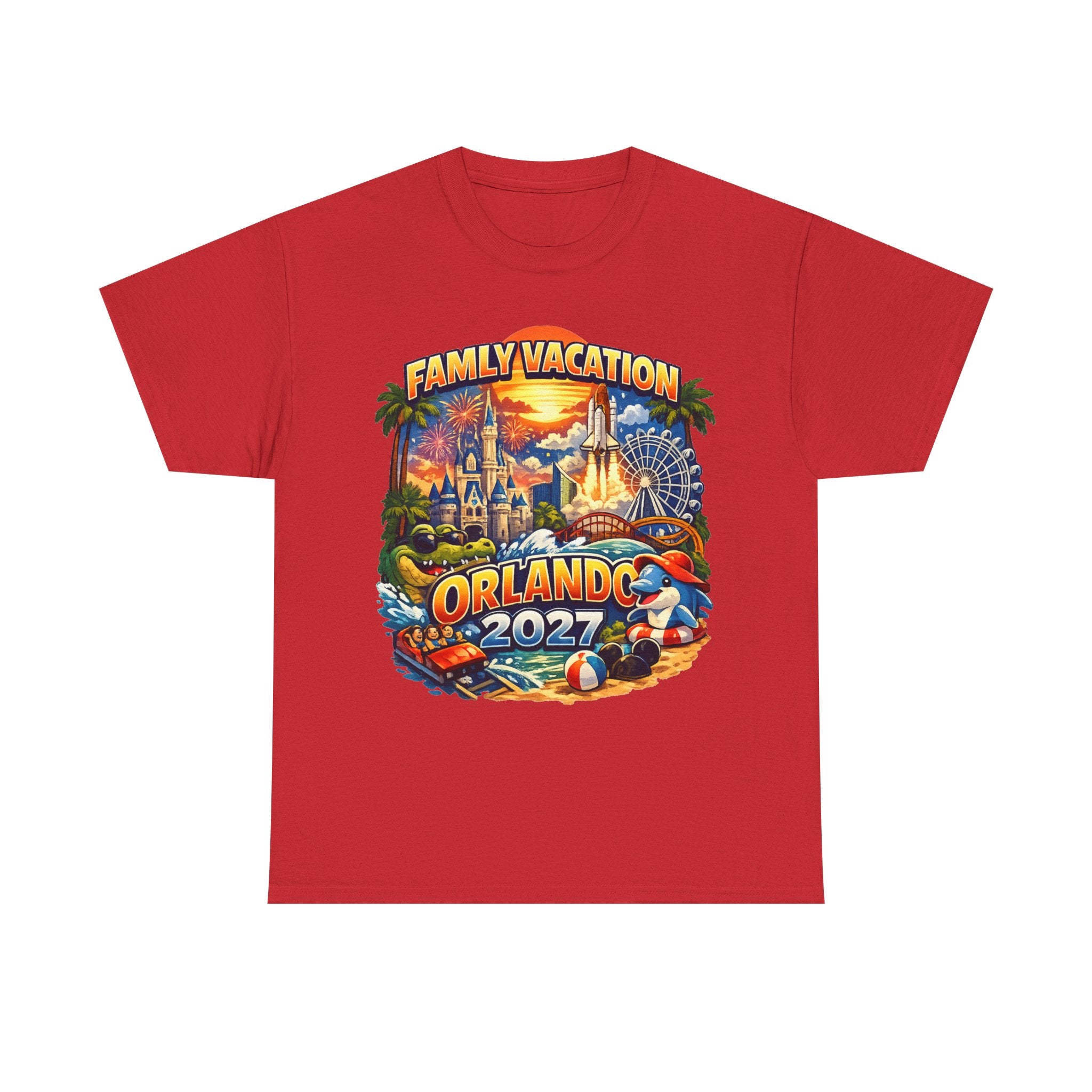 Family Vacation Orlando 2027 T-Shirt — Vintage Theme Park Souvenir Tee