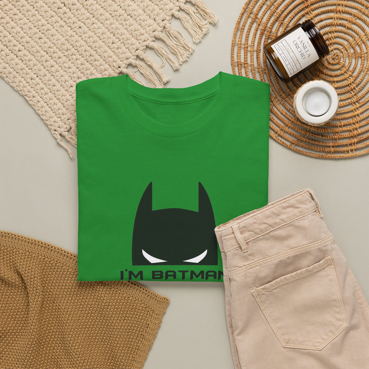 I'm Batman Graphic Tee — Funny Superhero Mask T-Shirt