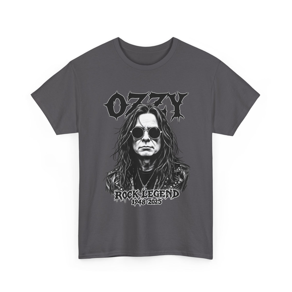 Rock Legend Graphic Tee — "Ozzy" Memorial 1948–2025