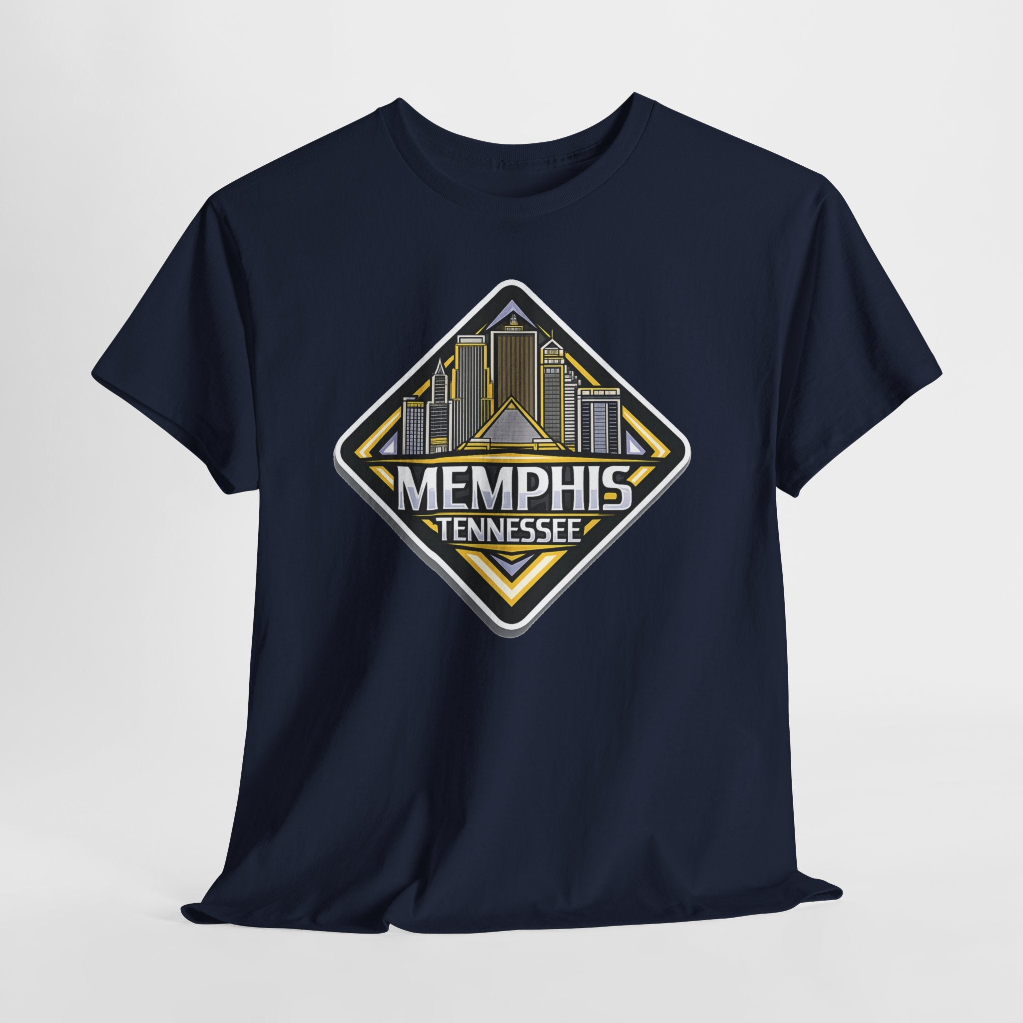 Memphis Tennessee Skyline T‑Shirt — Retro City Badge Tee