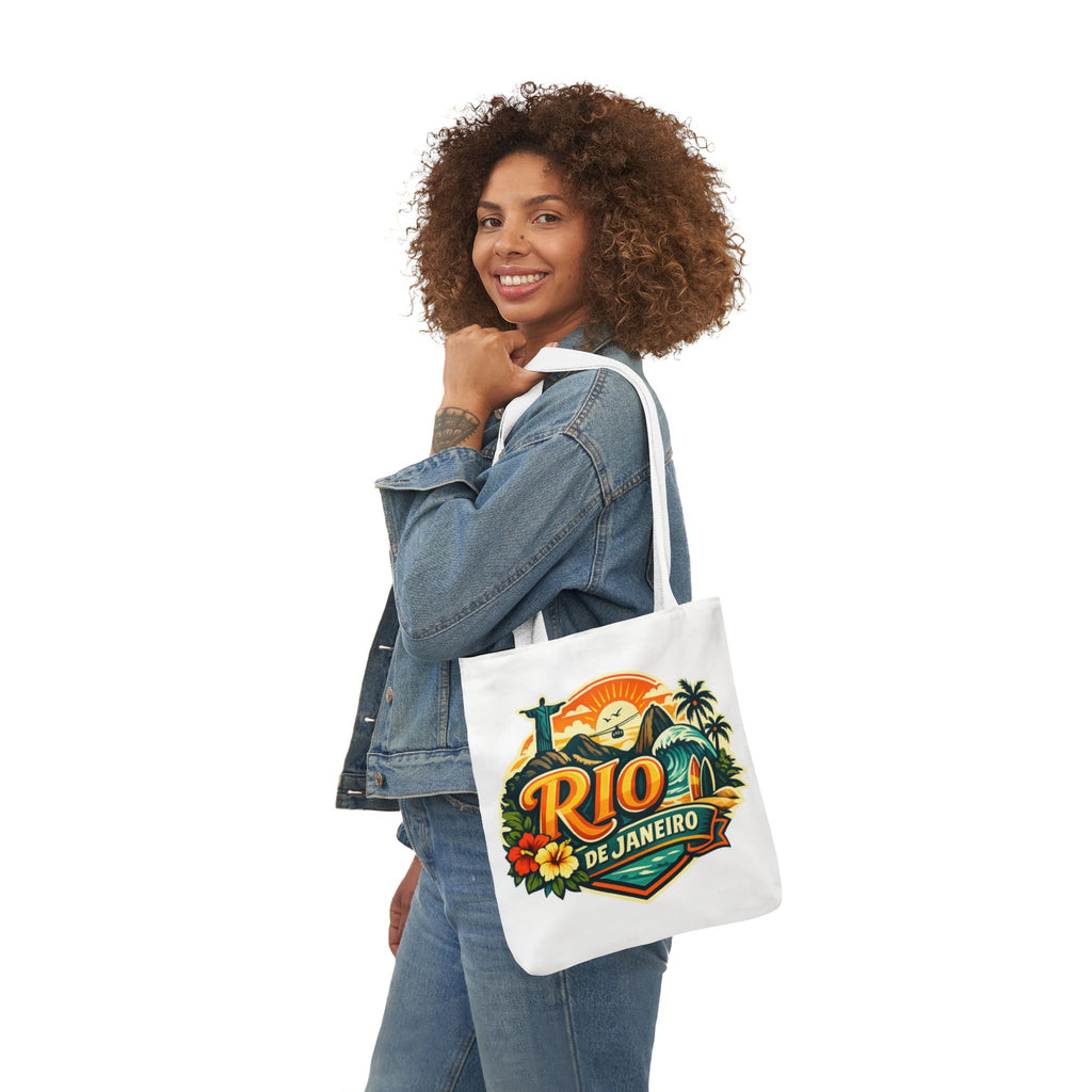 Rio de Janeiro Travel Tote — Retro Beach Canvas Bag