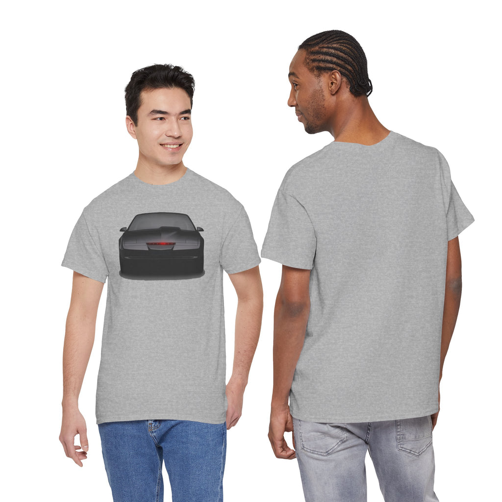 KITT-Inspired Retro Sports Car Tee — Front View Knight Rider Car Graphic Shirt