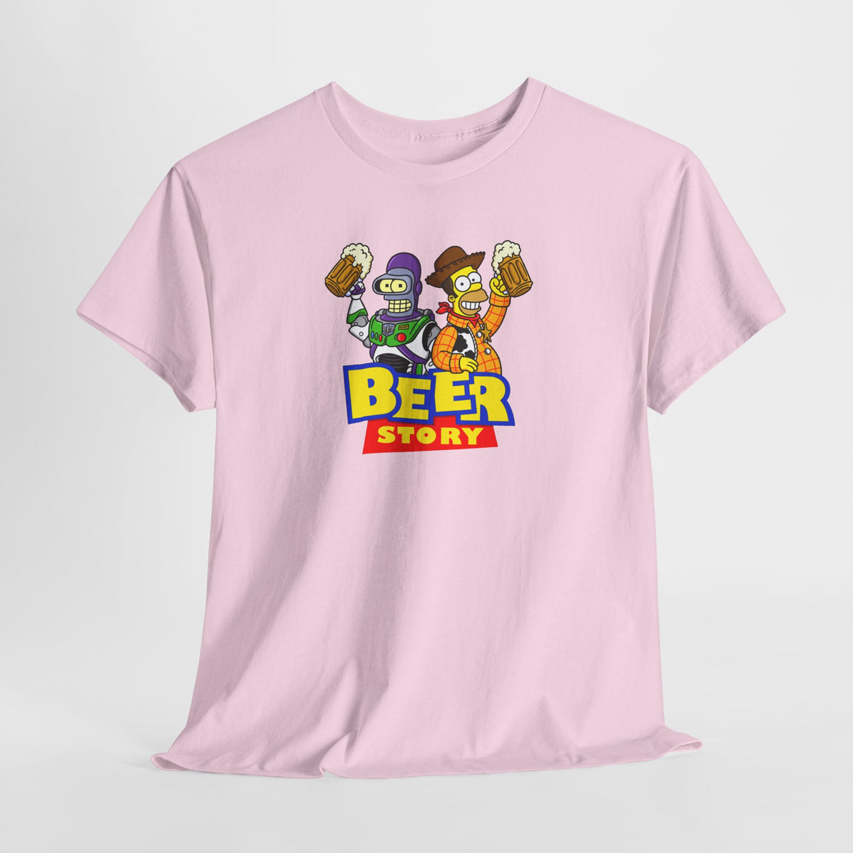 Beer Story T-Shirt — Funny Cartoon Beer Buddies Graphic Tee