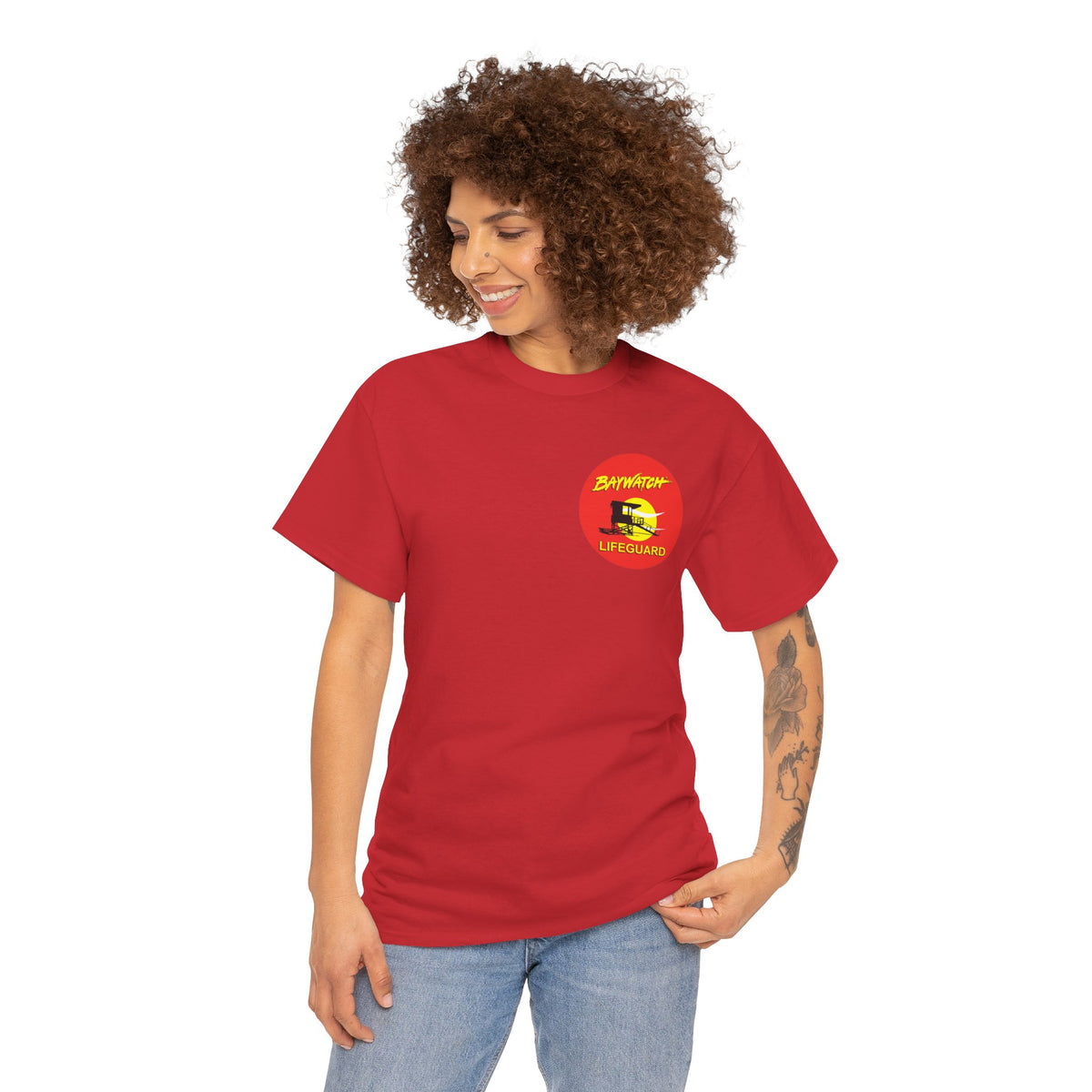 Baywatch Lifeguard Graphic Cotton T-Shirt
