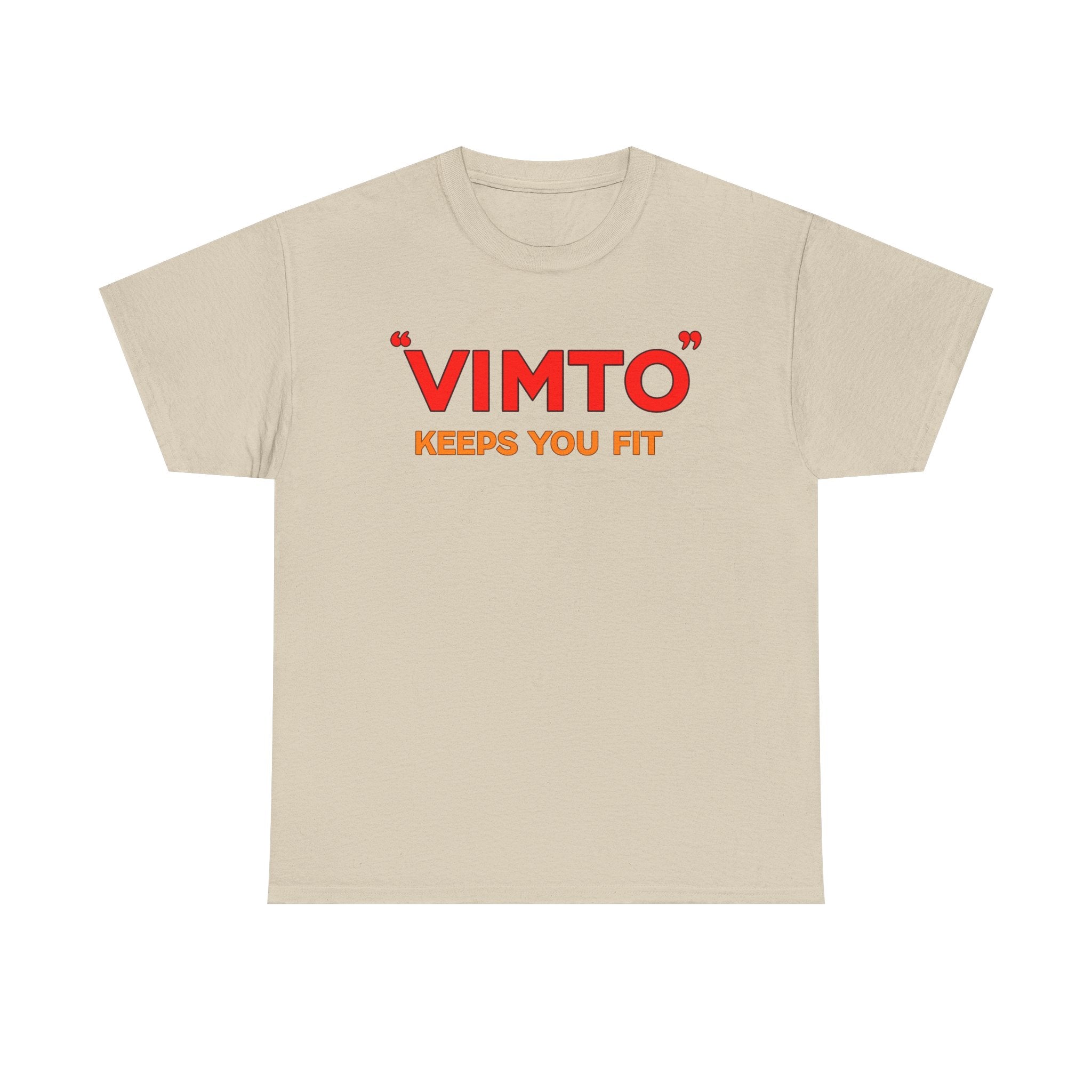 VIMTO "Keeps You Fit" Graphic Tee — Retro Beverage Logo T-Shirt