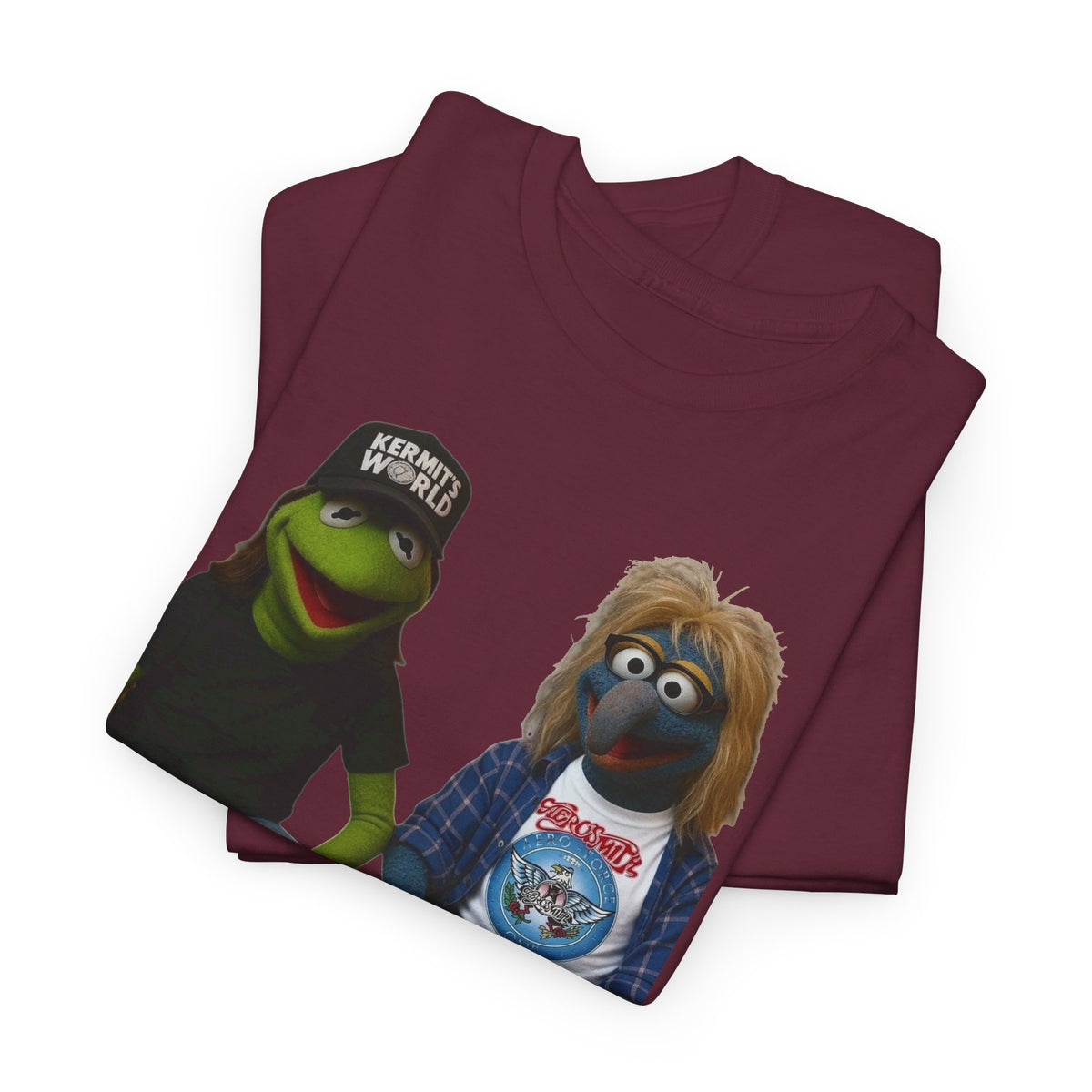 Kermit & Gonzo Waynes World Inspired Character Graphic T-Shirt