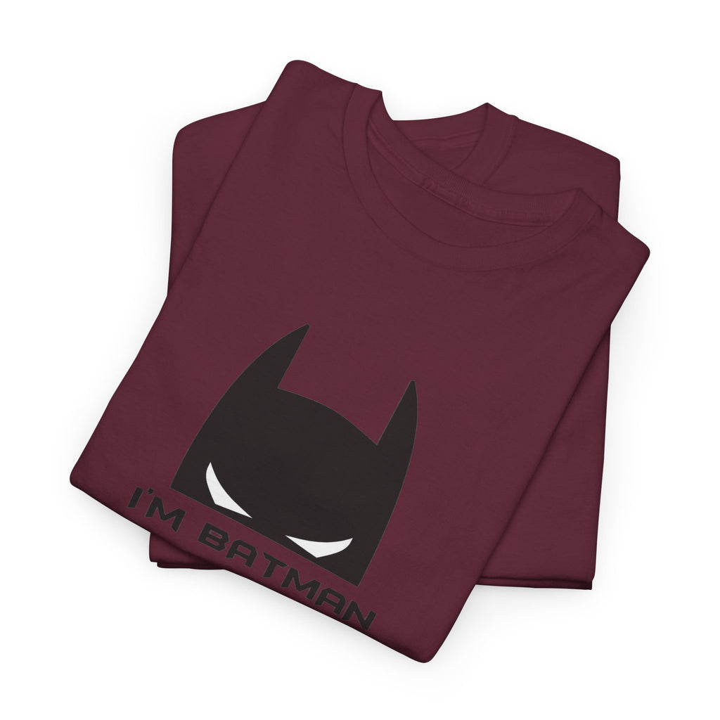 I'm Batman Graphic Tee — Funny Superhero Mask T-Shirt