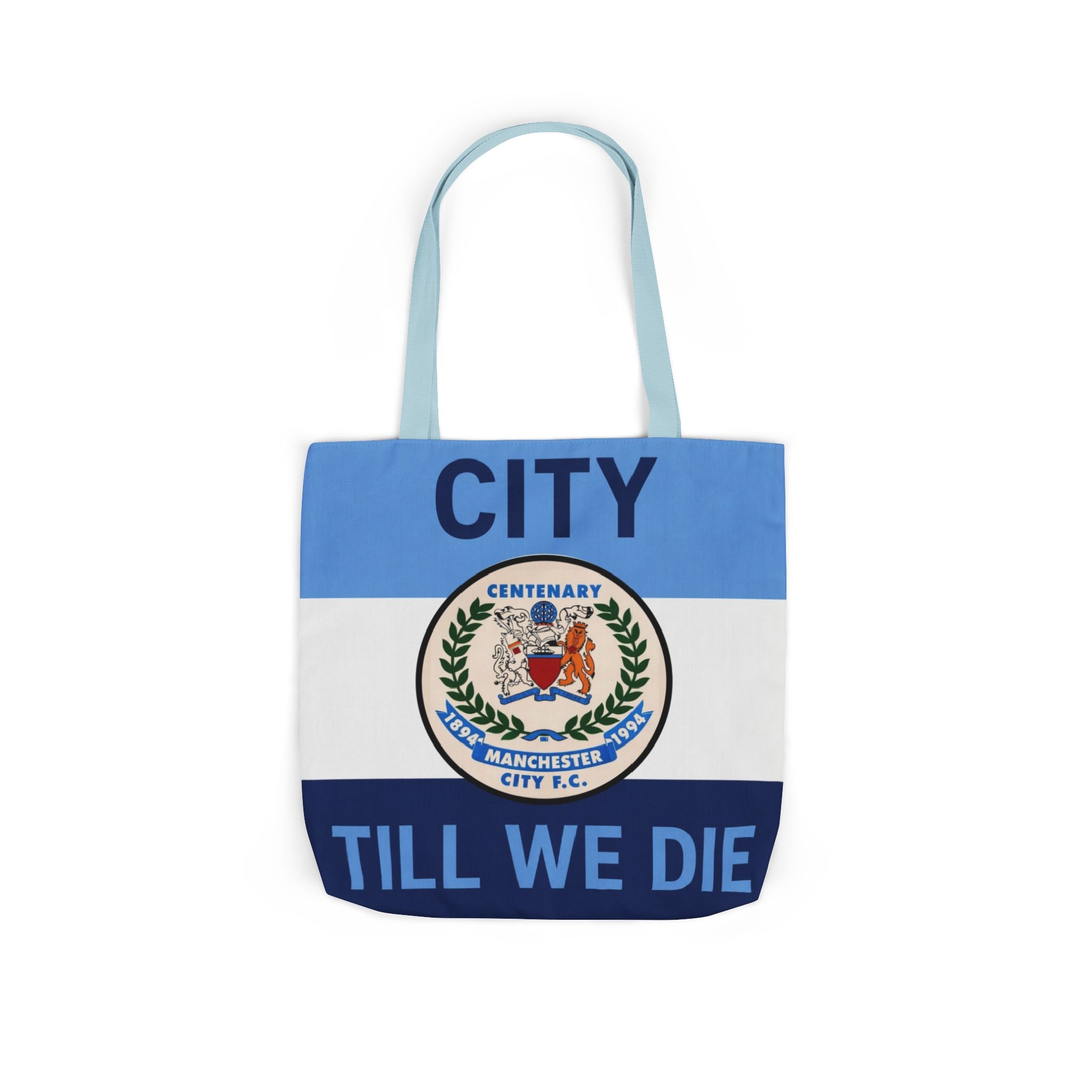City Till We Die Canvas Tote Bag — Football Fan Flag Tote