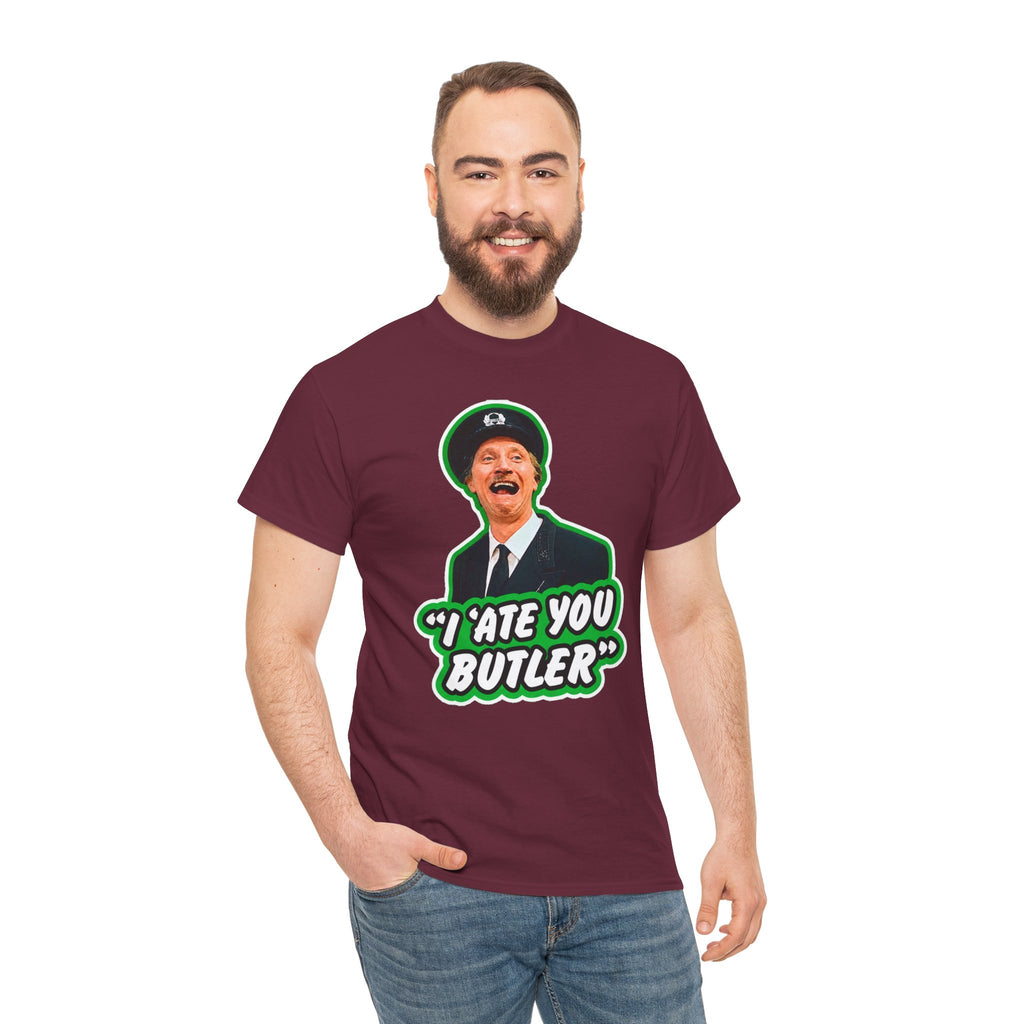 I Ate You Butler T-Shirt — Funny Retro Butler Graphic Tee