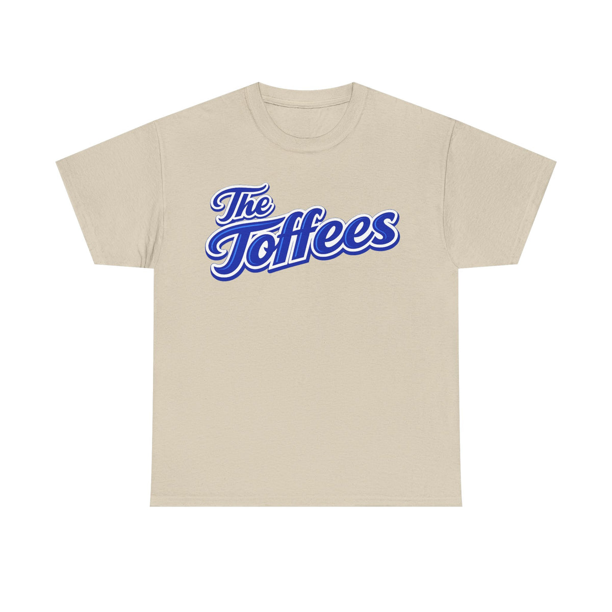 The Toffees Script Tee — Vintage Blue Logo T-Shirt