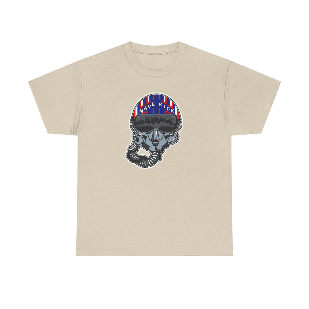 Skull Pilgrim Tee — Retro Striped 'Maverick' Helmet Graphic Shirt