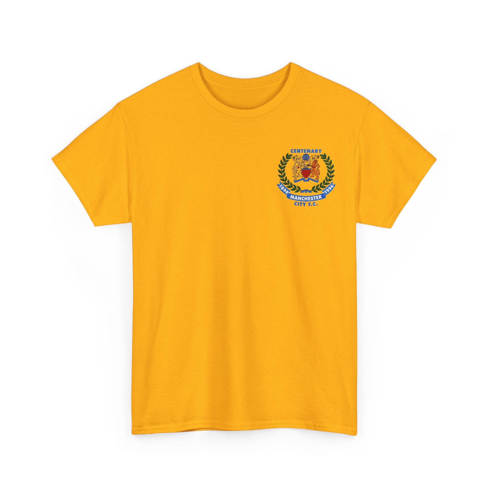 Manchester City F.C. Centenary Crest Tee — 1894–1994 Football Club Shirt