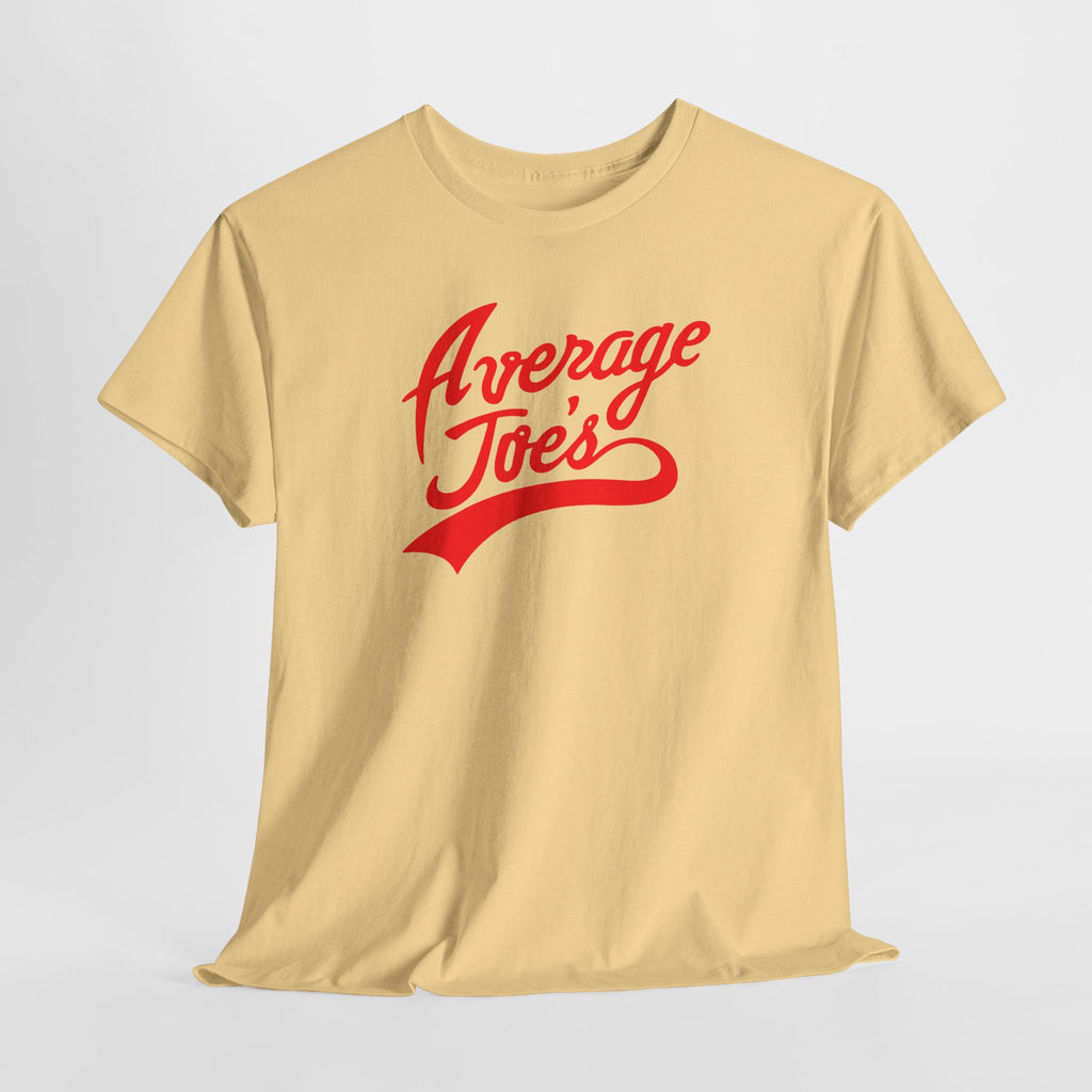 Average Joe's Graphic Tee — Retro Script White T-Shirt